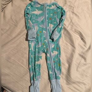 Little Sleepies Shark Soirée Bamboo Pajamas